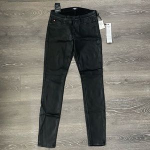 Hudson 'Krista' super skinny black jeans